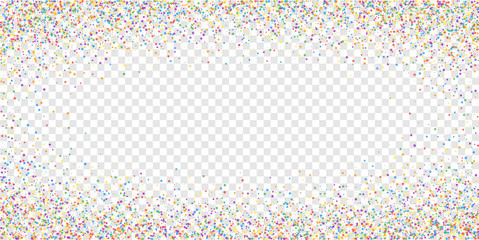 Festive confetti. Celebration stars. Childish brig