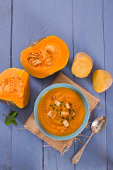 Pumpkin cream soup.