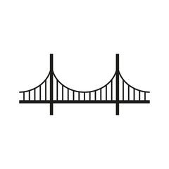 Bridge icon. Simple vector illustration
