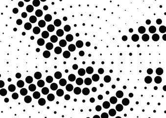 Abstract halftone dotted background. Futuristic grunge pattern, dot and circles.  Vector modern optical pop art texture for posters, sites, business cards, cover, postcards, labels, stickers layout.