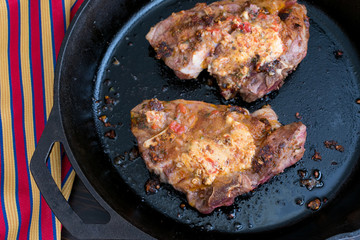 Lamb Shoulder Chops with Compound Butter