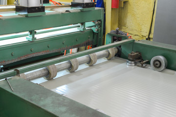 Roller press machine. Plant for the production of sandwich panels from styrofoam