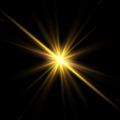 Glow yellow star.