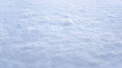 White snowy surface. Natural winter background.