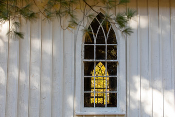 Fototapeta na wymiar old church window