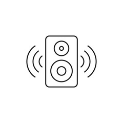speaker - minimal line web icon. simple vector illustration. concept for infographic, website or app.