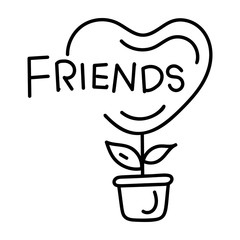  Friends Pot Plant