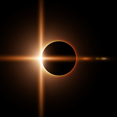 White beautiful light explodes with a transparent explosion. Vector, bright illustration for perfect effect with sparkles. Bright Star. Transparent shine of the gloss gradient, bright flash.