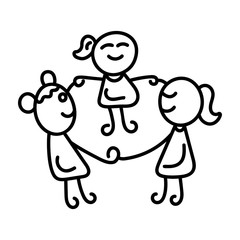  Children Play Vector