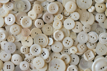 Background of White Buttons