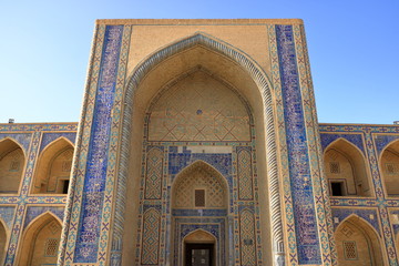 Fototapeta na wymiar Ulugbek Madrasa in Bukhara. A UNESCO world heritage site in Uzbekistan