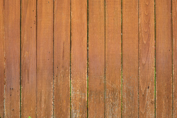 Texture of the old painted wooden plank fence.