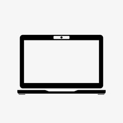 Laptop Icon in trendy flat style