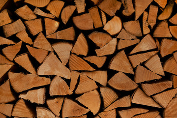 Pile of wood pieces, nice background photo with wood