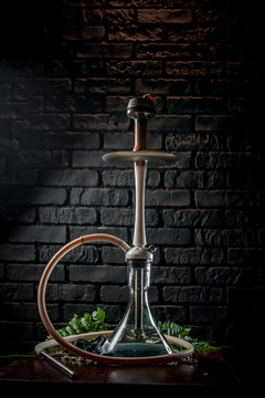 Glass hookah macro photography