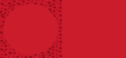carte de st valentin sur fond rouge
