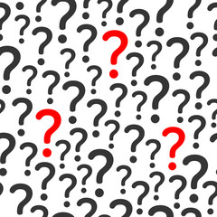 Seamless pattern vector background with question marks