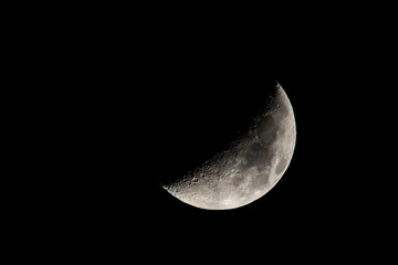moon in dark night