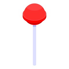 Lollipop icon. Isometric of lollipop vector icon for web design isolated on white background