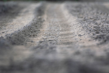 Sandiger weg als Detail