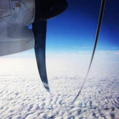 Naklejka na ściany i meble View from Plane - With Instagram effect