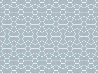 Fototapeta premium The geometric pattern with lines. Seamless vector background. White and blue texture. Graphic modern pattern. Simple lattice graphic design