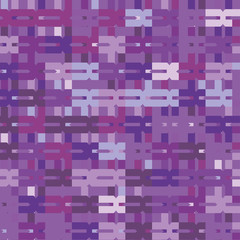 Seamless abstract figure vector pattern on colorful purple background.