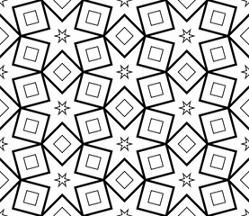 Abstract thin line seamless pattern. Linear ornamental geometric background. Wrapping paper. Vector illustration.           