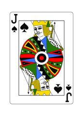  The Jack of Spades in the classic style.