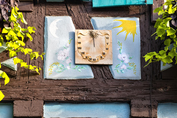 Solar clock in Colmar, Alsace France