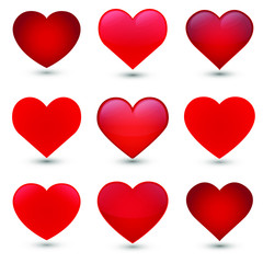 Heart Love Emoji Icon Object Symbol Gradient Vector Art Design Cartoon Isolated Background.