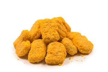 Nuggets isolated on a white background.