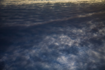 Dark storm rain clouds 