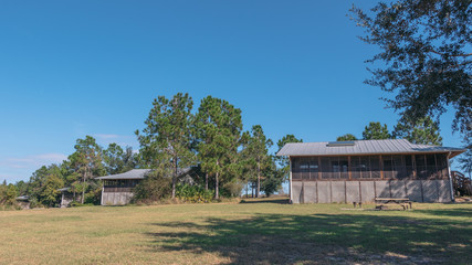 Obraz premium The cabins of Lake Louisa State Park in Clermont, Florida.