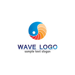 Waves beach logo and symbols template icons app