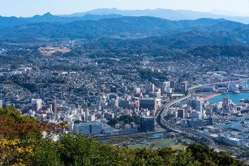 [長崎県]佐世保市全景（弓張展望台）