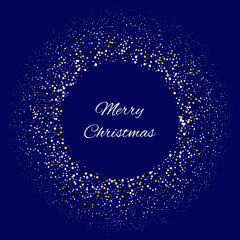 Obraz premium Decoration glitter. Falling vector dust. Glamour diamond confetti. Glow.