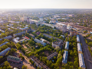 Fototapeta na wymiar Aerial view of Ivanovo