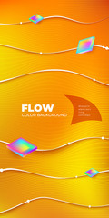 Liquid Line color background design. Fluid Line gradient shapes composition. Futuristic design posters. Eps10 vector.