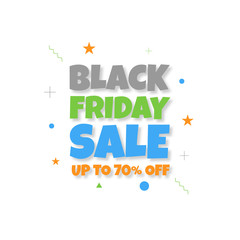 The background for Black Friday sale in a minimalist modern style and vintage memphis elements in black and white. This background is used for posters, banners, flyers and leaflets.