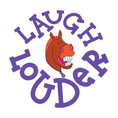 Laugh Louder Lettering