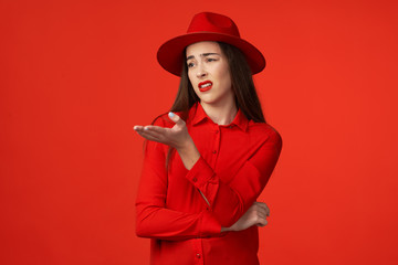 portrait of young woman in a hat