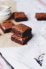 chocolate cake with nuts and chocolate