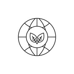 world environment day - minimal line web icon. simple vector illustration. concept for infographic, website or app.