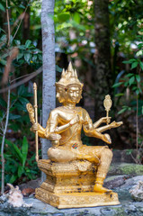 Golden shrine at Hantalay Temple Koh Lipe Thailand
