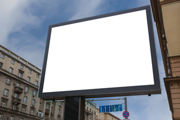 billboard on city street