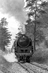 old steam engine train