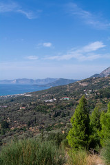 Fototapeta na wymiar Countryside near Votsalakia Samos Greece