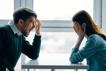 young couple having an argument