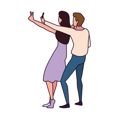 couple in love, man and woman showing affection